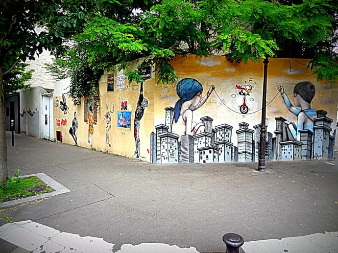 Street art butte aux cailles